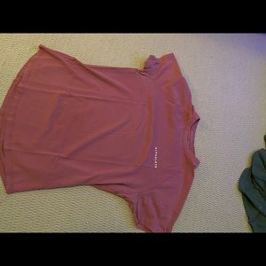 Burgundy short sleeve Alphalete shirt